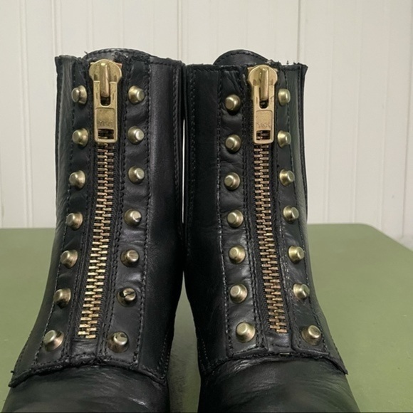 ASH Zip Front Studded Booties w Stretch Panels *Mexico* - Picture 2 of 13
